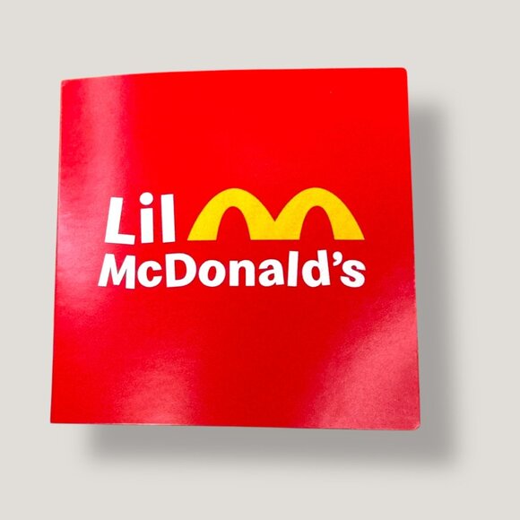 Lil McDonalds Red Happy Meal Toy Set With Tray & Accessories Open Box - Picture 3 of 8